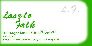 laszlo falk business card